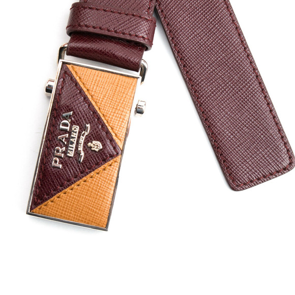 Prada Milano Belt Men size 100 Bordo - Picture 2 of 4